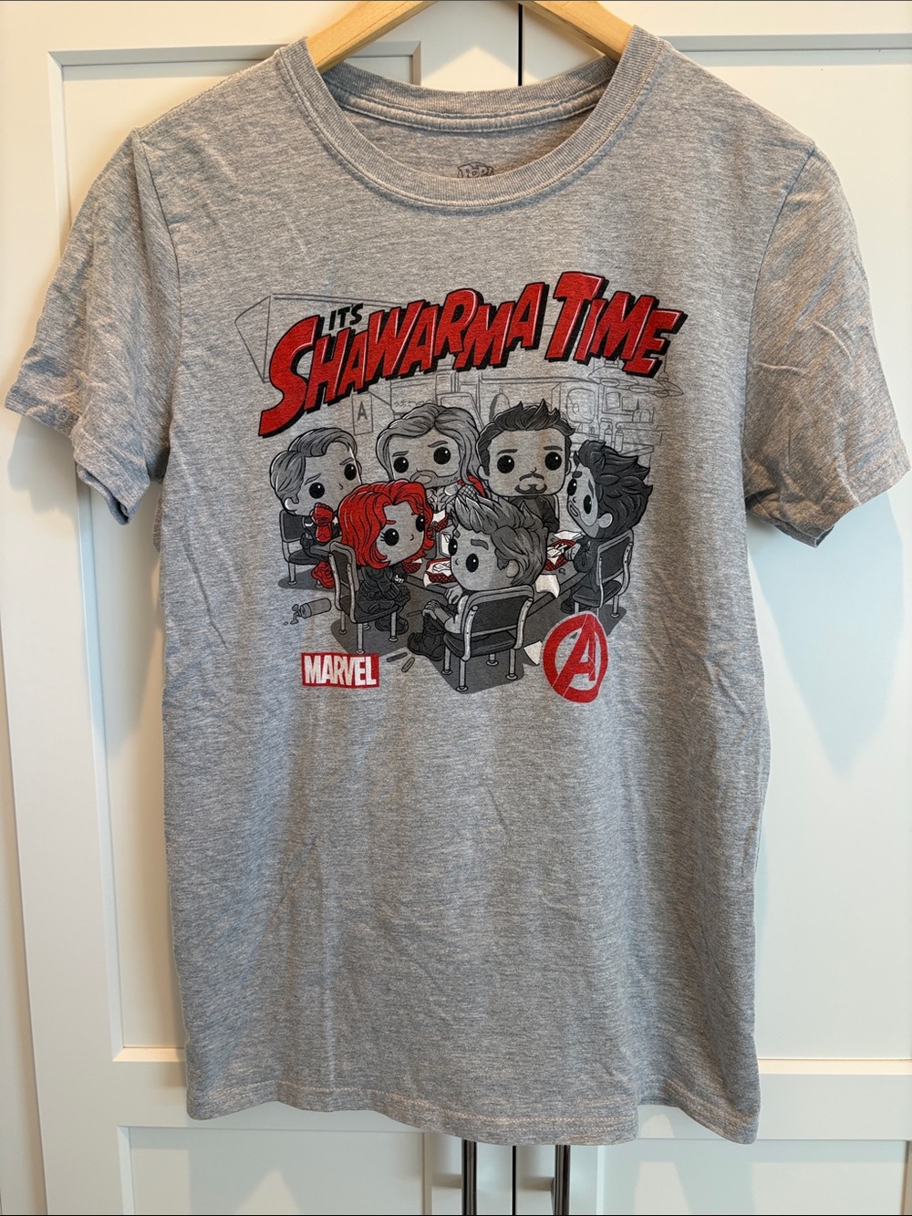 Marvel Funko Pop Avengers Short Sleeve 'It's Shawarma Time' Graphic Tee